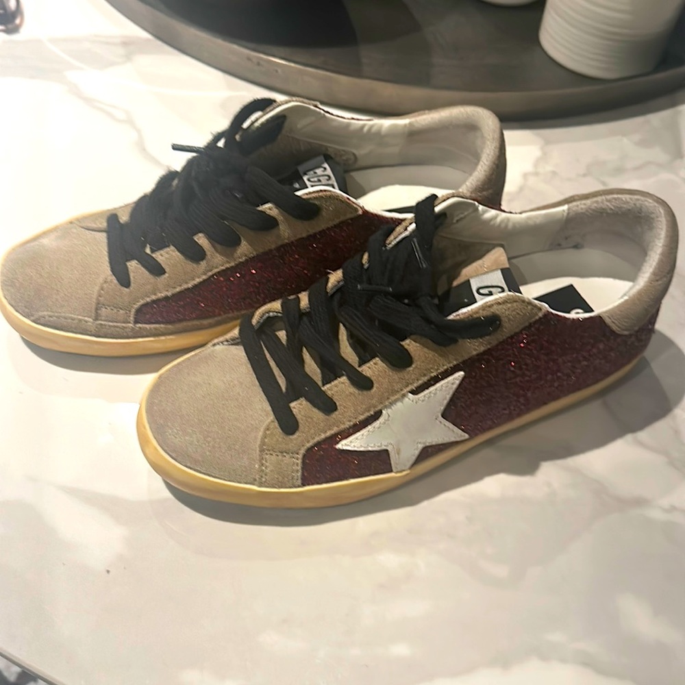 Golden Goose. Superstar crystal star sneakers. 38